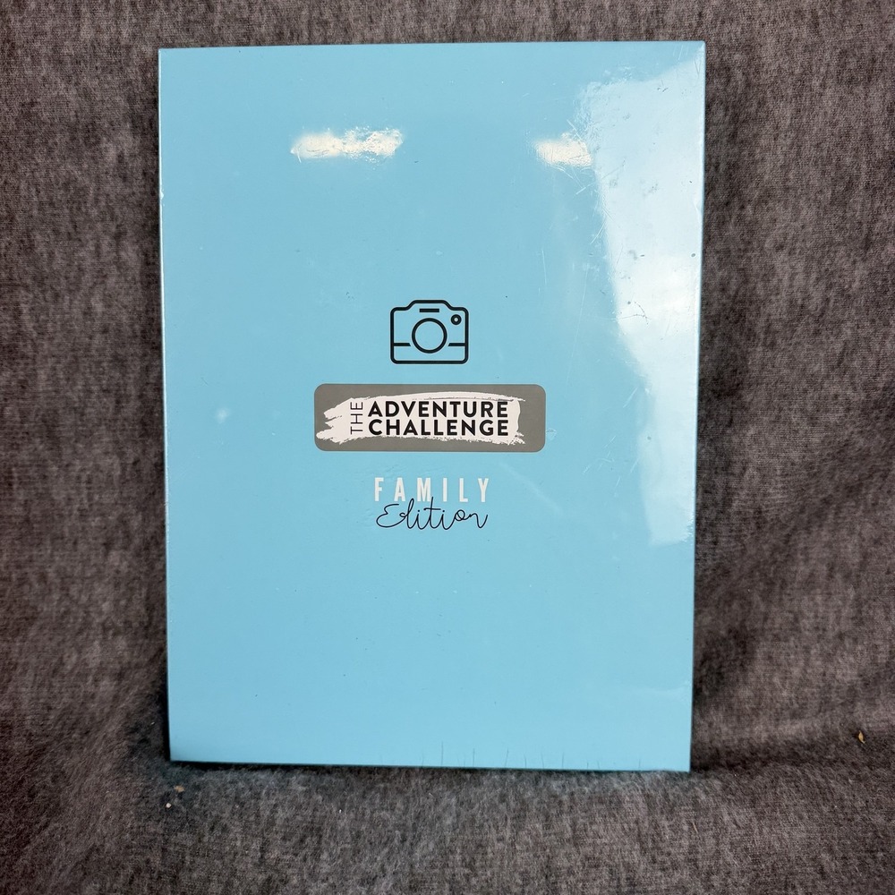 The Adventure Challenge Family Edition Hardcover Blue Scratch-Off Activity Book